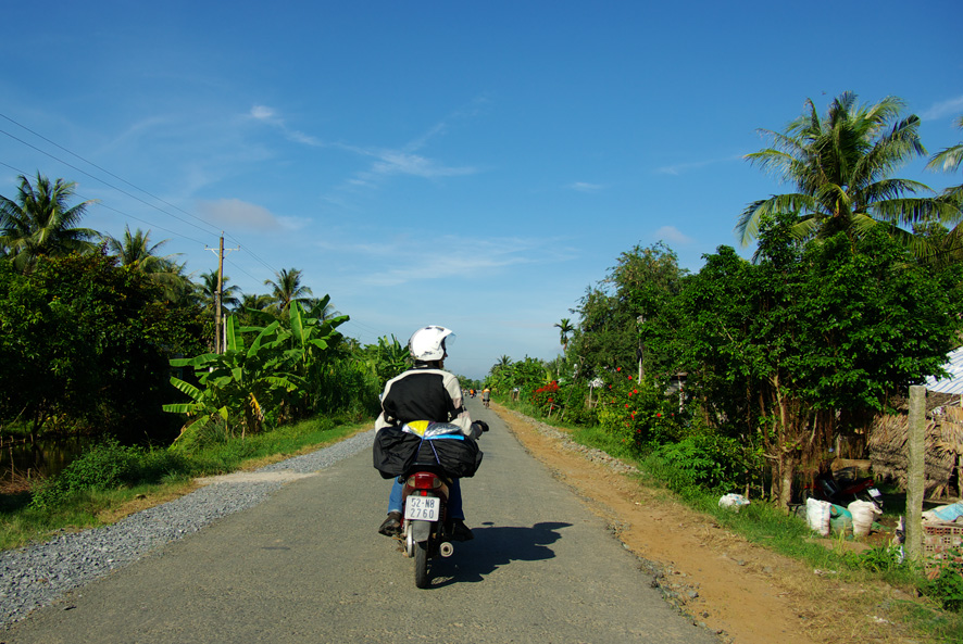 Auf der Landstraße in Südvietnam