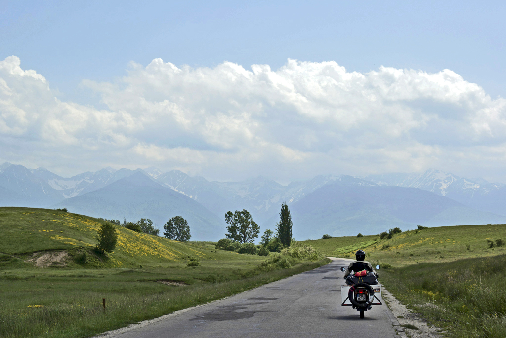 Rumänien Karpaten Motorrad
