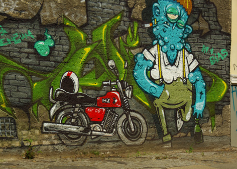 MZ-Graffiti in Berlin-Friedrichshain